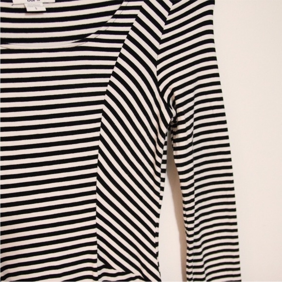 Bar III Long Sleeve Body con Striped Dress - Picture 6 of 10